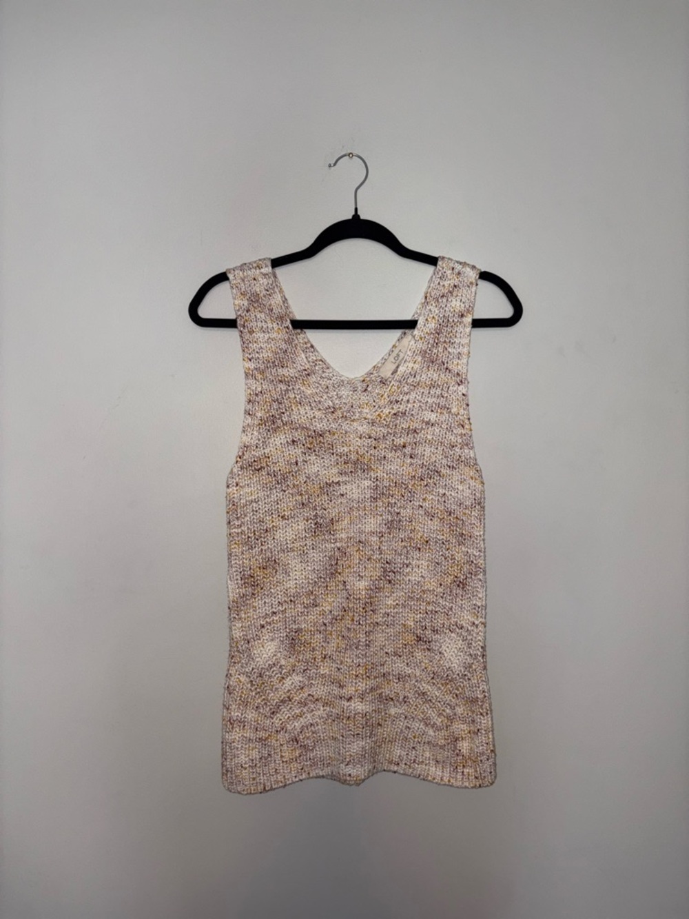Loft ~ Cream Confetti Knit TankTop